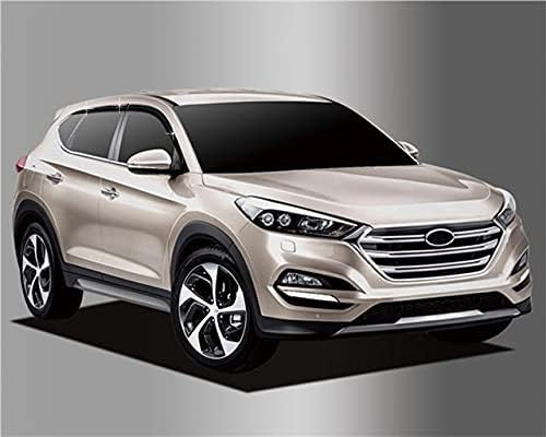 AutoClover D054 Smoke Window Shield Sun Visor Wind Rain 6-pcs 1Set for 2015 2016 2017 2018 2019 Hyundai Tucson : All New Tucson