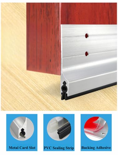 Tapón de aluminio para puerta blanco 85x5 cm con aislamiento eficiente 4