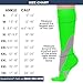 Compression Socks for Women and Men 20-30mmHg Knee High - Graduated Support Medical Compression Stockings for Circulation during Travel, Airplane, Flights - Green, X-Large - A601