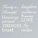 Set of 12 Family Quote Words Vinyl Wall Sticker Picture Frame Wall Family Room Art Decoration #1332 (Matte White)