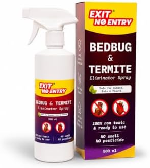 Bed Bug & Termite Spray - 500ml | 100% Non-Toxic And Ready-To-Use Insect Repellent Spray For Home | Safe For Plants, Pets & Humans