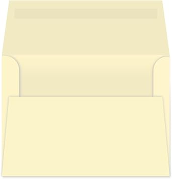 A2 Envelope Cream 28lb Square Flap Pack of 100 Envelopes