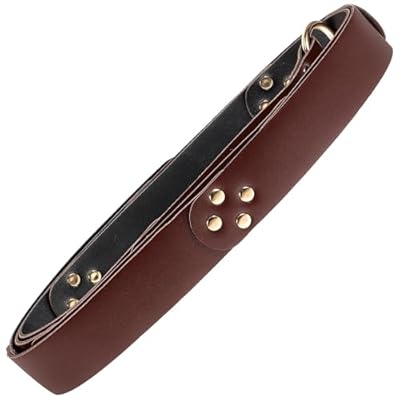 POPETPOP Cinturón de Espada Medieval Vintage Retro, Piel Sintética Café, Ajustable 240 Cm, Accesorio para Disfraz de Fiesta y Cosplay Medieval para Hombres y Mujeres | Ya disponible en tu tienda friki favorita! En mundofriki.es!