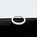 Uloveido Fashion 3mm White Ceramic Ring for Women Party Anniversary Wedding Ring Gift Size 10 Y551