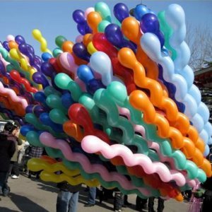 Kit Balão Decorativo Espiral 150cm látex festa aniversário