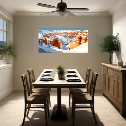 Calcomanías de Pared Montaña nevada de vinilo con gran definición visual 5