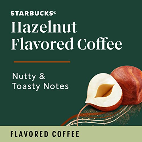 Image of Starbucks Ground Coffee, Hazelnut Flavored Coffee, Naturally Flavored, 100% Arabica, 6 bags (11 oz each)