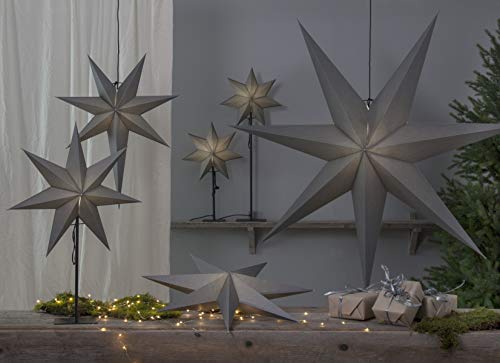 Star en plastique gris blanc noir incassable pour décorer sans risque - 4