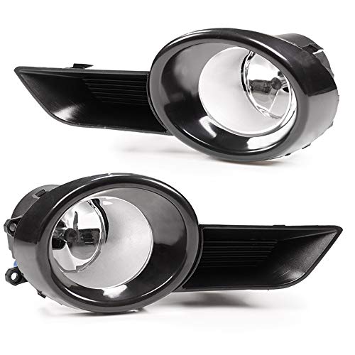 New Replacement For Toyota Highlander 2008-2011 Fog Light Trim Left And Right Side With H11 Bulbs+Switch Wiring Harness