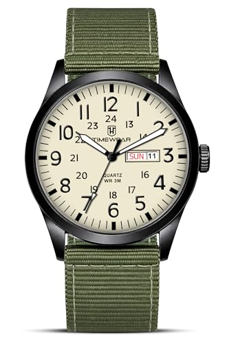 Image of TIMEWEAR Analog New Track Number Dial, Day Date Functioning, Nylon Fabric Strap Watch for Men