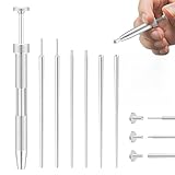 Vesavifaka 16G 18G Upgraded Piercing Set Herramienta Pinza Antideslizante para Cambiar Joyas - Barra de Introducción sin Rosca/Roscada de Acero Inoxidable, Hipoalergénico Libre de Níquel y Plomo
