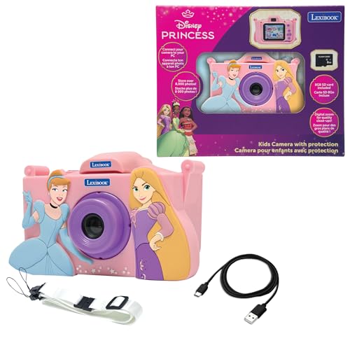 Lexibook, Disney Princesses, Children'S Camera With Disney Princesses Protection, Pink, Dj078Dp