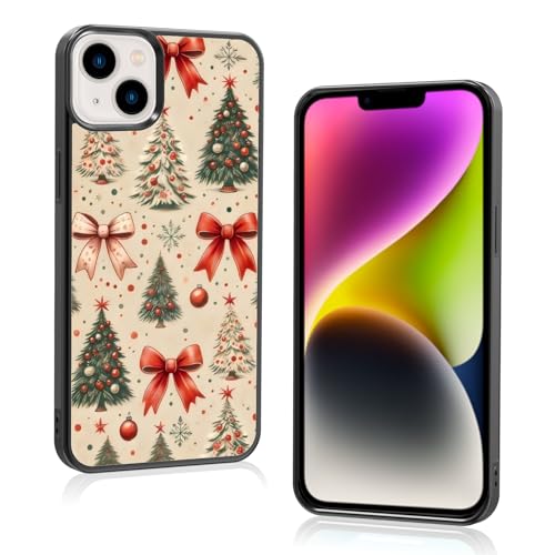 Coque iPhone 15 Plus anti-chute motif sapin de Noël protection souple et douce