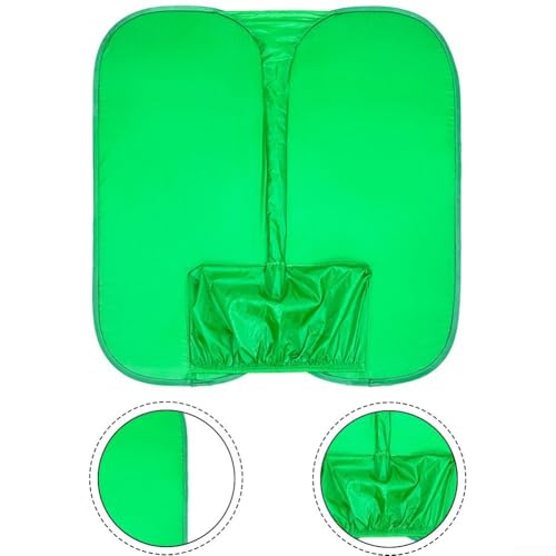 Pantalla verde, 102 x 103 cm, portátil, doble panel, croma, fondo para fotografía de cuerpo completo, resistente a las arrugas, diseño plegable para creadores de contenido de producción de video - imagen 2