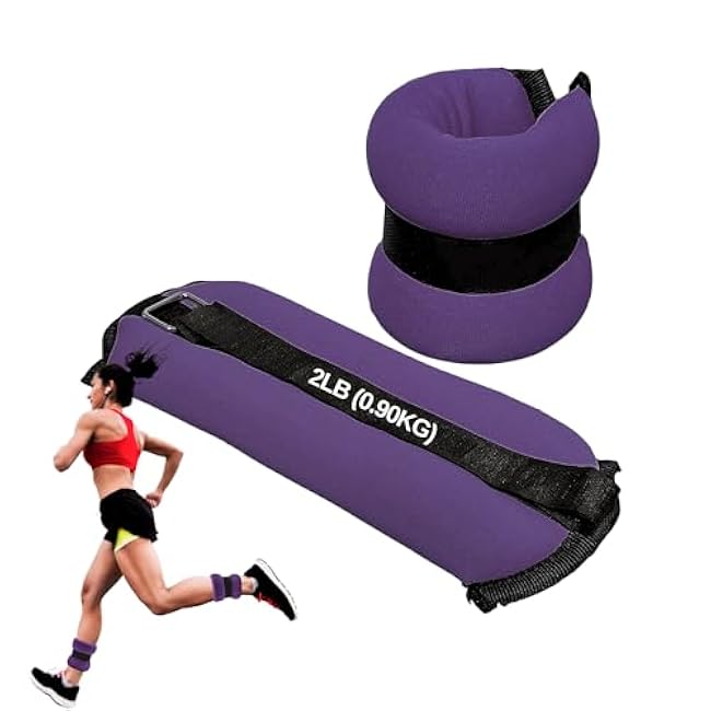 FUXION Adjustable Ankle Weights 1.5/2.0/2.5 lbs Pair, Fully Adjustable for Ankle Wrist Arm or Leg, for Training Warm-up Pilates Gym Accessories