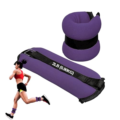 FUXION Adjustable Ankle Weights 1.5/2.0/2.5 lbs Pair Fully Adjustable for Ankle Wrist Arm or Leg for Training Warm-up Pilates Gym Accessories