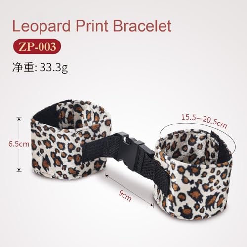 Bracelet haltérophilie squat ajustable et masque occultant léopard