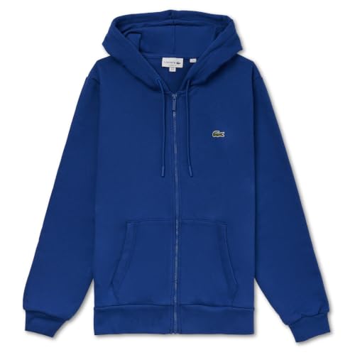 Lacoste Men's Core Classic Fit Zipped Hoodie, France Blue, 4X-Large