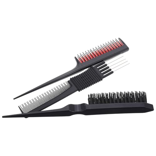 minkissy Pettini per Capelli Pettine da Barbiere per Uomo e Donna Pettine per Styling dei Capelli Set di Pettini per Cotonare e Districare Dente e Fine per Vari Usi