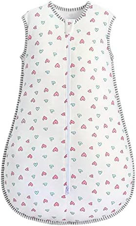 MOXTOYU Baby Sleep Bag, 100% Cotton 1.0 Tog Baby Sleeping Bag, Sleeveless Swaddle Blanket with Two-way Zipper, Baby Blanket For Newborn Boy Girl, Newborn Baby Gift, New Born Baby Essentials 0-6M