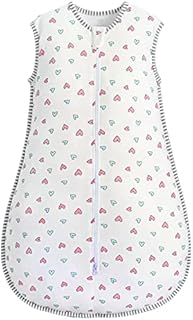 MOXTOYU Baby Sleep Bag, 100% Cotton 1.0 Tog Baby Sleeping Bag, Sleeveless Swaddle Blanket with Two-way Zipper, Baby Blanket For Newborn Boy Girl, Newborn Baby Gift, New Born Baby Essentials 0-6M