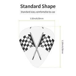 Médiators de guitare Paquet de 12 médiators de drapeaux à carreaux pour guitare électrique Guitare acoustique Diverses… - Les Beatles, Paul McCartney, John Lennon, RIngo Starr, George Harrison Médiators de guitare Paquet de 12 médiators de drapeaux à carreaux pour guitare électrique Guitare acoustique Diverses… – Image 3