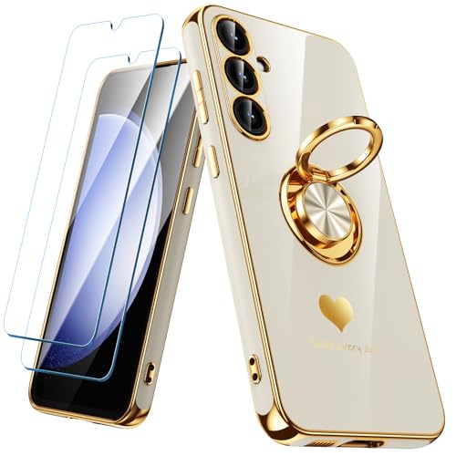 Coque Samsung S23 FE 5G anti-chute blanche souple évitant les rayures d'écran