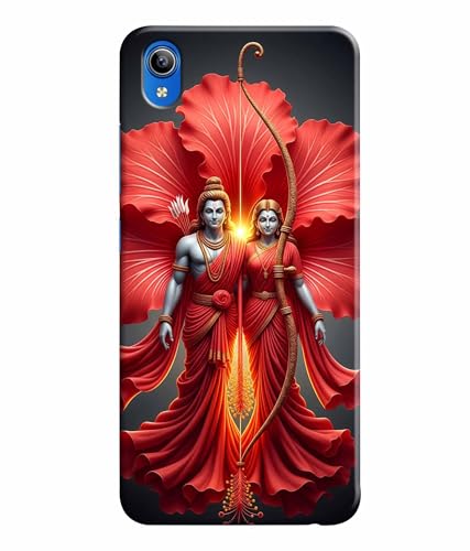 Image of Lord Ram with Sita MATA Printed Hard Back Case Cover & Compatible for Vivo Y90 / Vivo Y90i (Multicolor) - D1806