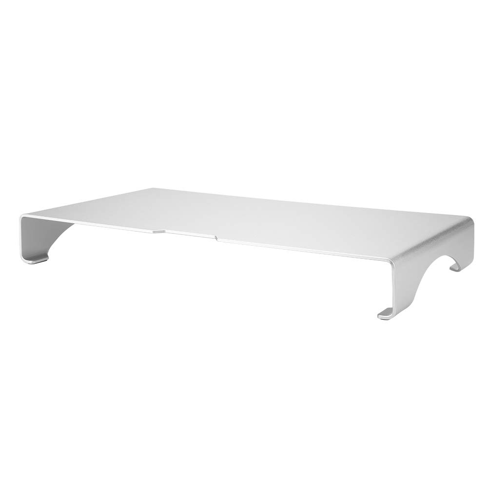 Dpofirs Podstawka Pod Monitor ze Stopu Aluminium, Regulowana Podstawka Pod Laptopa z Otworem do Prowadzenia Kabli dla Ergonomicznej Konfiguracji Komputera Stacjonarnego