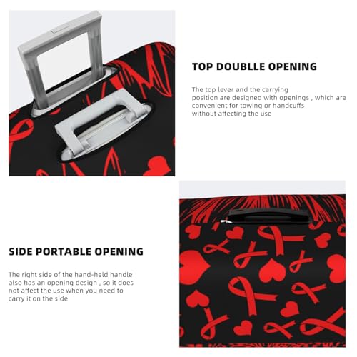 Travel Luggage Cover Sunflower Sickle Cell Awareness Fashion Washable Baggage Suitcase Protector Fit For Luggage X-Large4