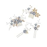💕 【EL REGALO PERFECTO】: un accesorio perfecto para el día a día y un regalo ideal para diversas ocasiones. Cuando lo recibas quedarás muy feliz. Los accesorios para el cabello de boda de moda te decorarán con elegancia y belleza. El producto cuidará bien tu peinado. No ocupa demasiado espacio debido a su tamaño. Es absolutamente perfecto.