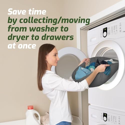 Laundry Turtle Collapsible Laundry Basket | Revolutionary Foldable Laundry Hamper | Innovative Laundry Basket for Dirty Clothes Washing & Dryer Removal Portable Laundry Grabber (Grey, Large) - Image 3