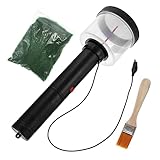 Applicateur de flocage d'herbe - remplissez la bouteille à moitié selon le cas. assurez-vous qu'il est sous avec le treillis métallique de l'ouverture de la bouteille.