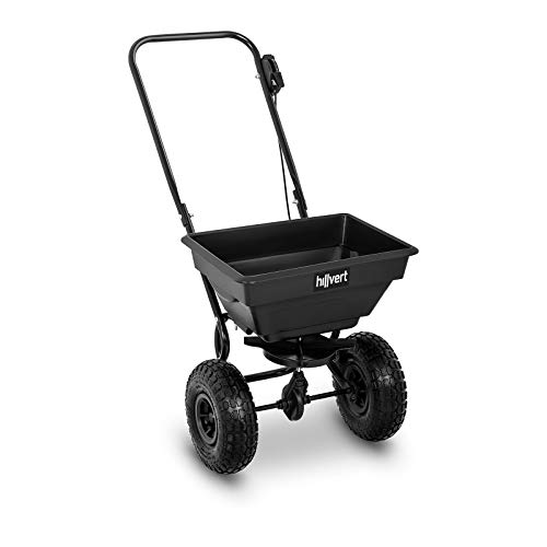 Hillvert Garden Seed Spreader Lawn Spreader Fertiliser Spreader Spreading Width 1-3m 14L HT-TEMPLE-1 (Steel, Plastic, Max. Material Diameter 2.3cm)