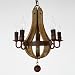 LightInTheBox Vintage Amercian Rustic Wooden Pendant Wine Barrel Chandelier Lamp Liviing and Bedroom Lamp Ceiling Lights