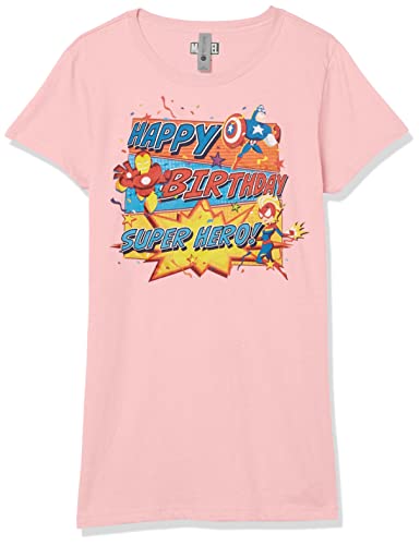T-Shirt Marvel Fille Rose XL idéal pour Fêter un Anniversaire