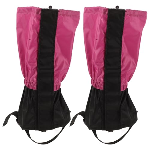 DEARMAMY Waterproof Hiking Leg Gaiters with Snug Fit and Adjustable Rubber Foot Strap, Sturdy Waterproof Fabric for Desert Crossing and Hiking