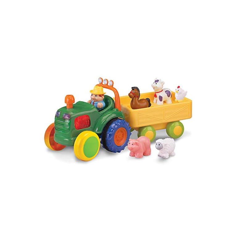 Kidoozie Funtime Tractor Farm Playset with Toy Tractor, Figure and