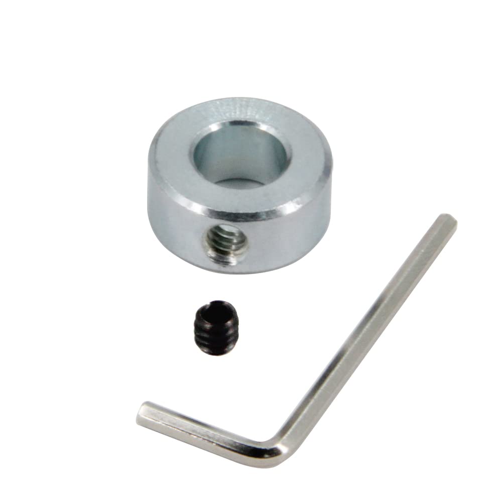 1/2" Shaft Collars - Zinc Plated Steel Set Screws (8 Pack) -5