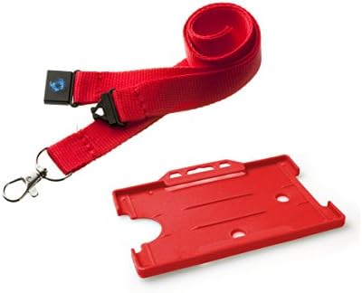 20mm Lanyard with Safety Break Away and Matching Single Card Holder (Rainbow)