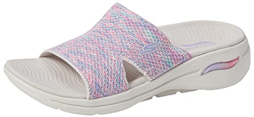 Skechers Go Walk Arch Fit-Sweet Bliss Gray/Multi 8 B (M)