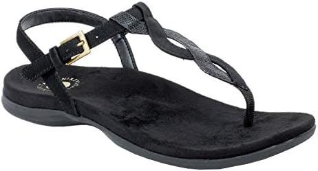 REVITALIGN Women's Adjustable Sandal, Jet Black, 7 Review | Image 3