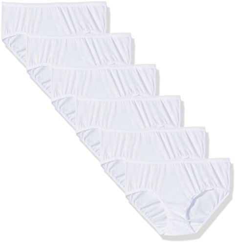 Fruit of the Loom Women's 6 Pack Premium Ultra Soft Hipster, White, 6