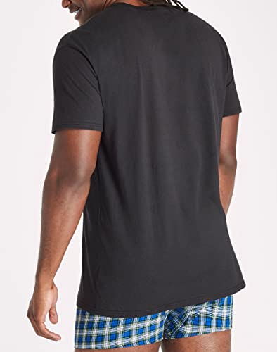 Hanes Mens Ultimate Cotton Tall T-Shirt 4-Pack, XLT, BlackGrey4