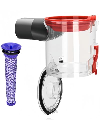Upgraded Dust Bin for Dyson V7 V8 SV10 SV11 SV25 Vacuum Cleaners | Dyson Replacement Spare Parts Large Capacity Canister/Container Attachments for Enhanced Suction | OE Quality 967699-01