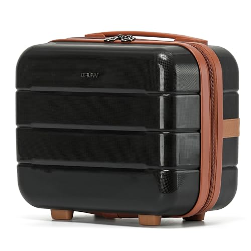 CRUW Carry-On 12" Carrying Case Hard Shell Cosmetic Case Lightweight Cabin Bag Durable Polypropylene Luggage Underseat Free Carry for Ryanair, Wizz, easyJet & More!