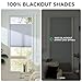Joydeco No Tools No Drill Blinds for Indoor Windows, Cordless Window Blinds Cellular Shades Top Down Bottom Up Blackout Honeycomb Blinds Thermal Insulated Noise Reduction (White, 35