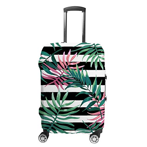 Housse de valise lavable à motif palmier tropical pour bagage