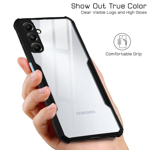 Image of Jkobi Back Cover Case for Samsung Galaxy A05s (Shockproof with Polycarbonate Clear Panel | Professional Black)
