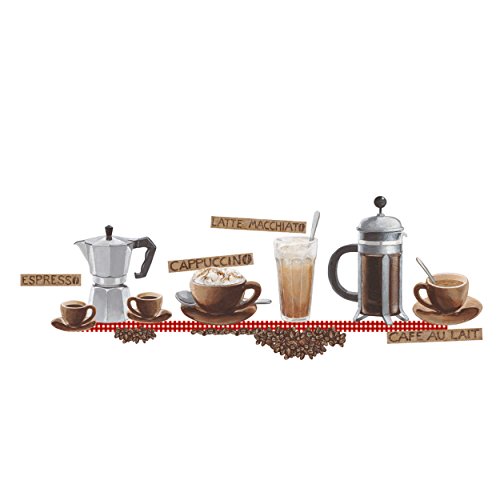 Eurographics Dekosticker Coffee 36tlg. braun